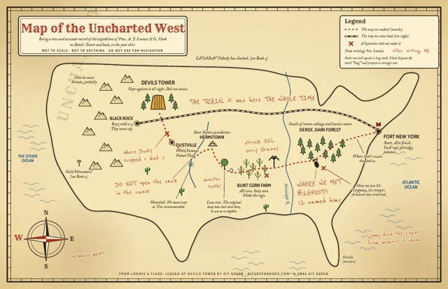 The Map of the Uncharted West